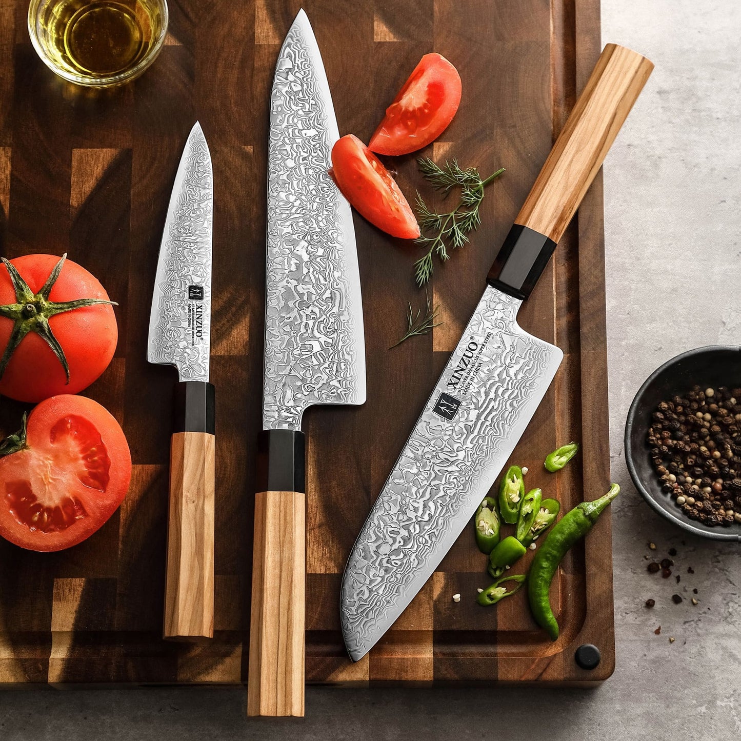 Zhen Serie 3er Messerset